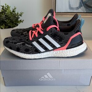 Adidas Ultra Boost Black with Pink Highlights